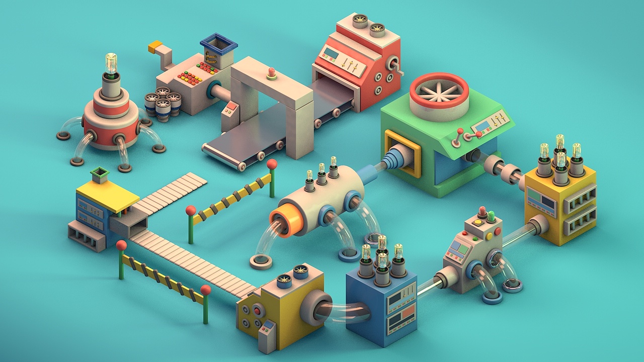 c4d建模练习|三维|其他三维|朝发白帝c - 原创作品 - 站酷 (zcool)