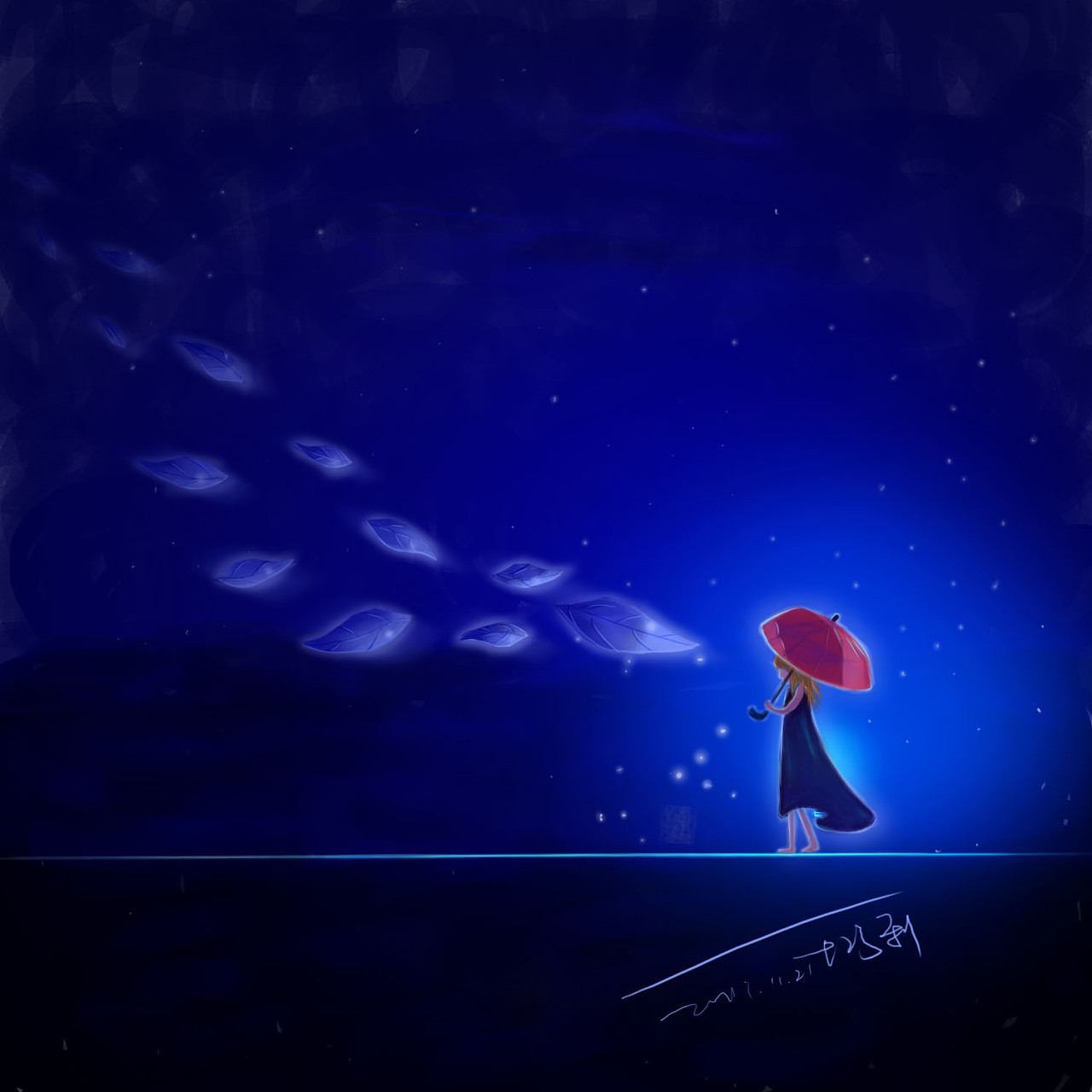 她睡着了/薰衣草女孩/夜空