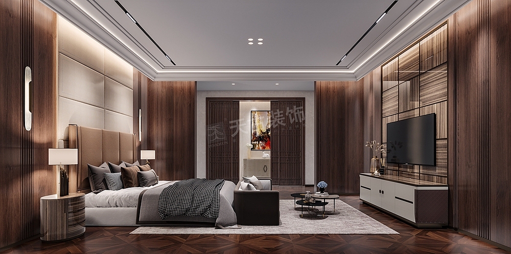 龙湖九里晴川双拼别墅装修,现代包豪斯风格设计图