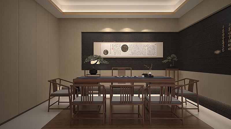 三饮道茶业空间（图ZMjM0Mzg3NDgw） - 家装设计 - 站酷设计师琮一品牌设计公司原创素材 - 站酷ZCOOL