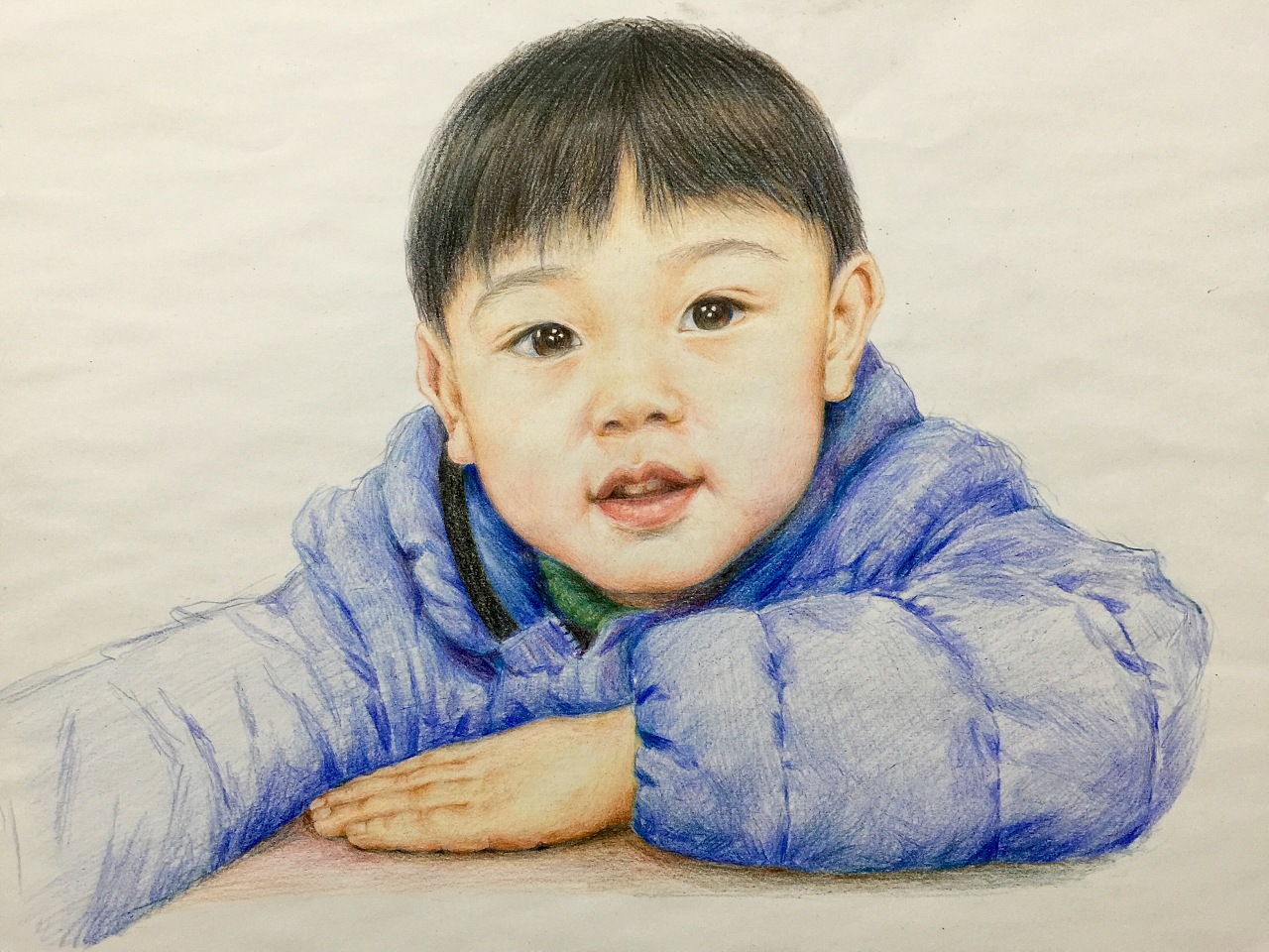 彩铅人物习作《王小拔》