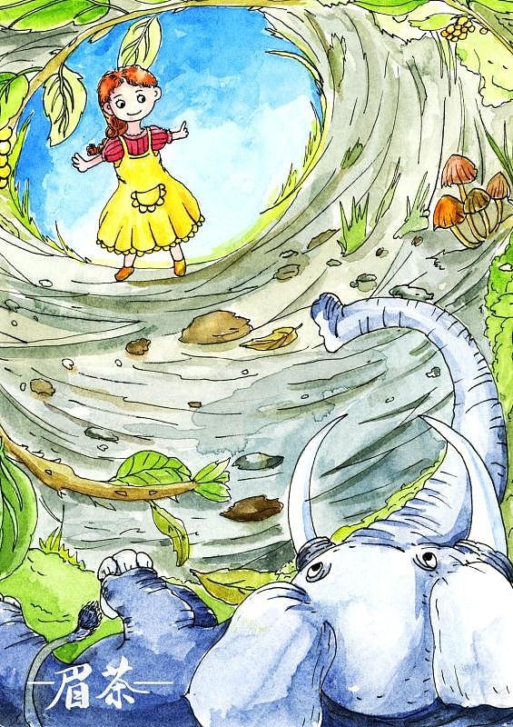 水彩插画小总结（图ZMTcyOTM0MDYw） - 绘本 - 站酷设计师眉茶原创素材 - 站酷ZCOOL