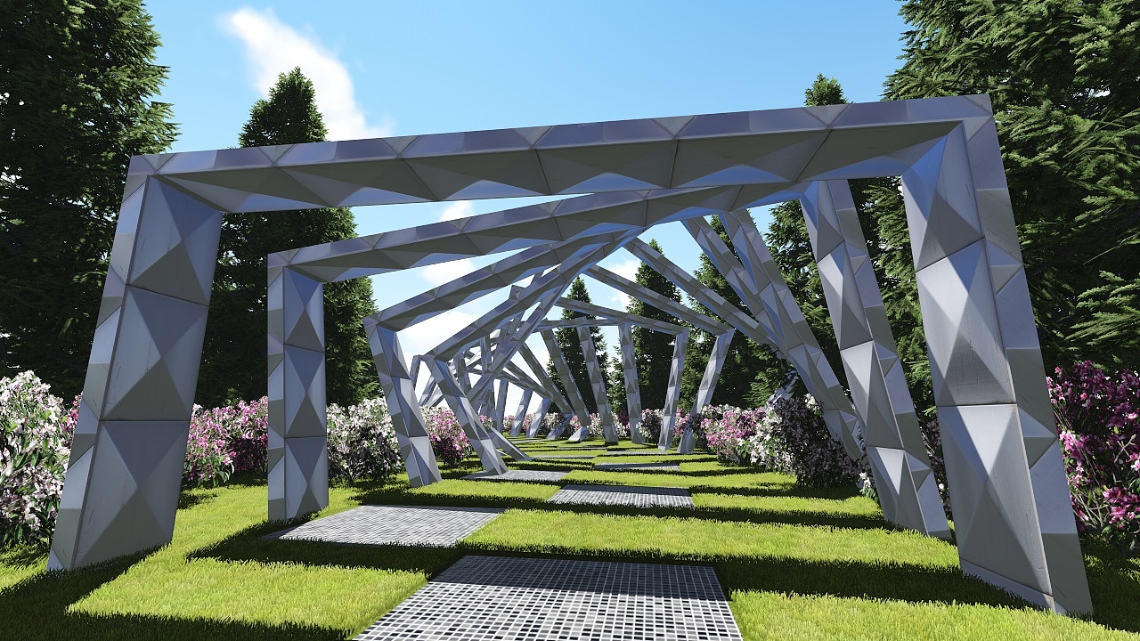 景观节点效果图