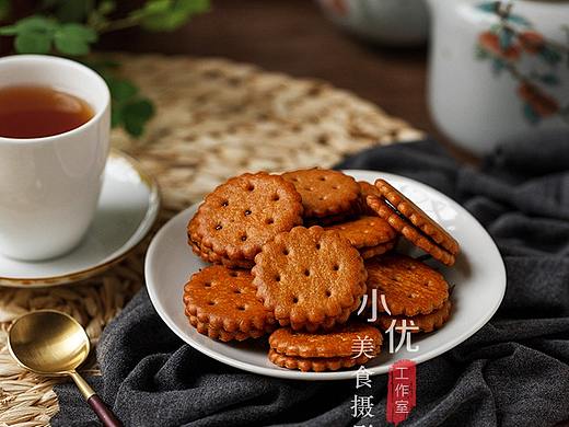 静物美食摄影 饼干 小零食