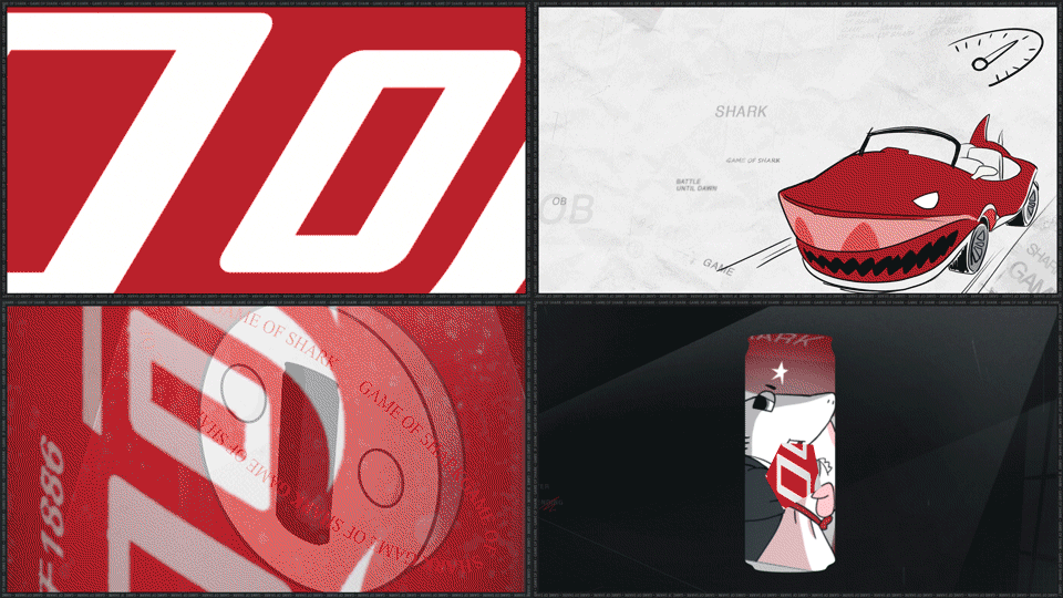 《奇异剧本鲨》视觉设计方案