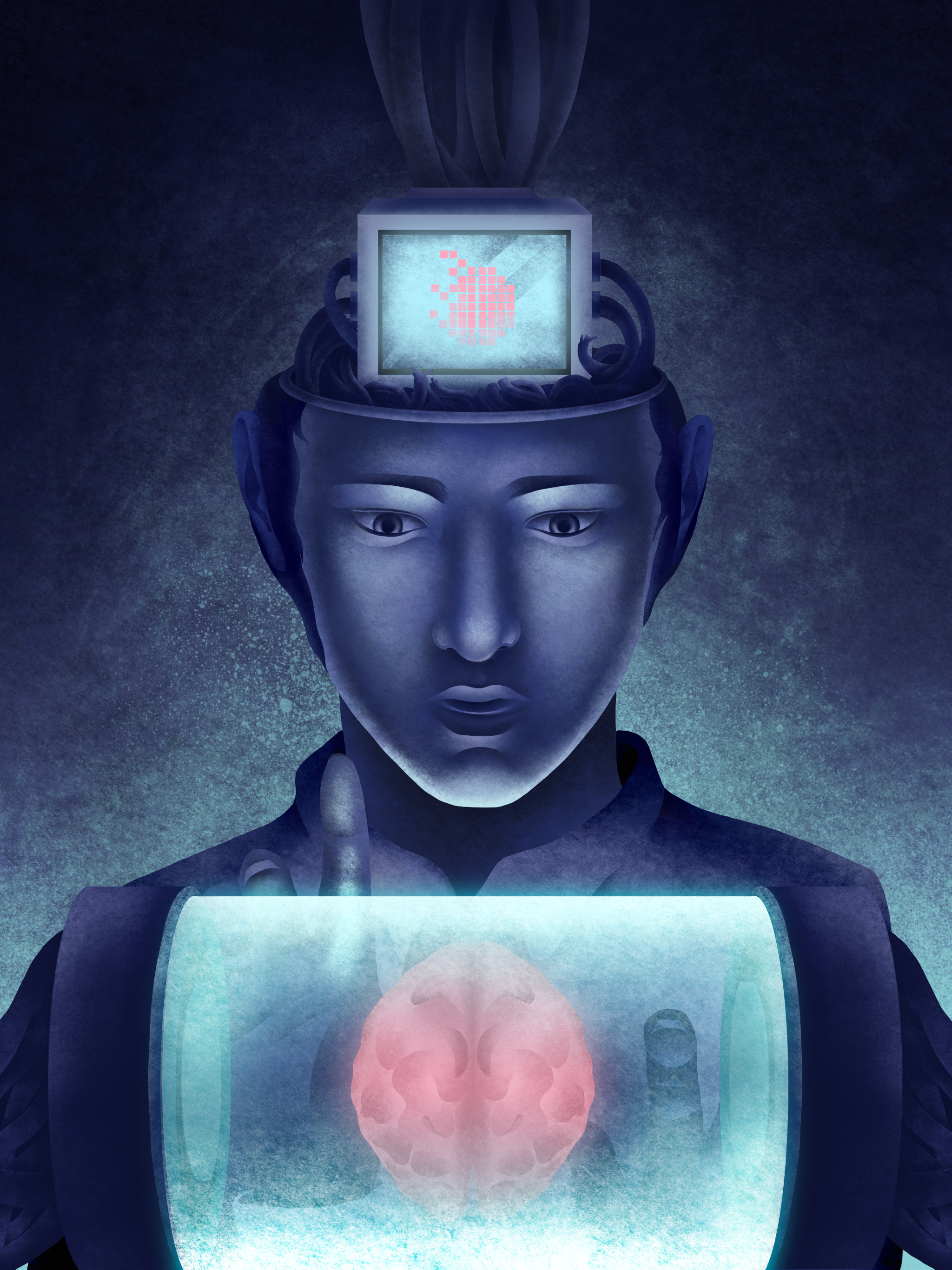 之间——探讨网络暴力的系列插画|插画|插画习作|ryan_zwr - 原创作品