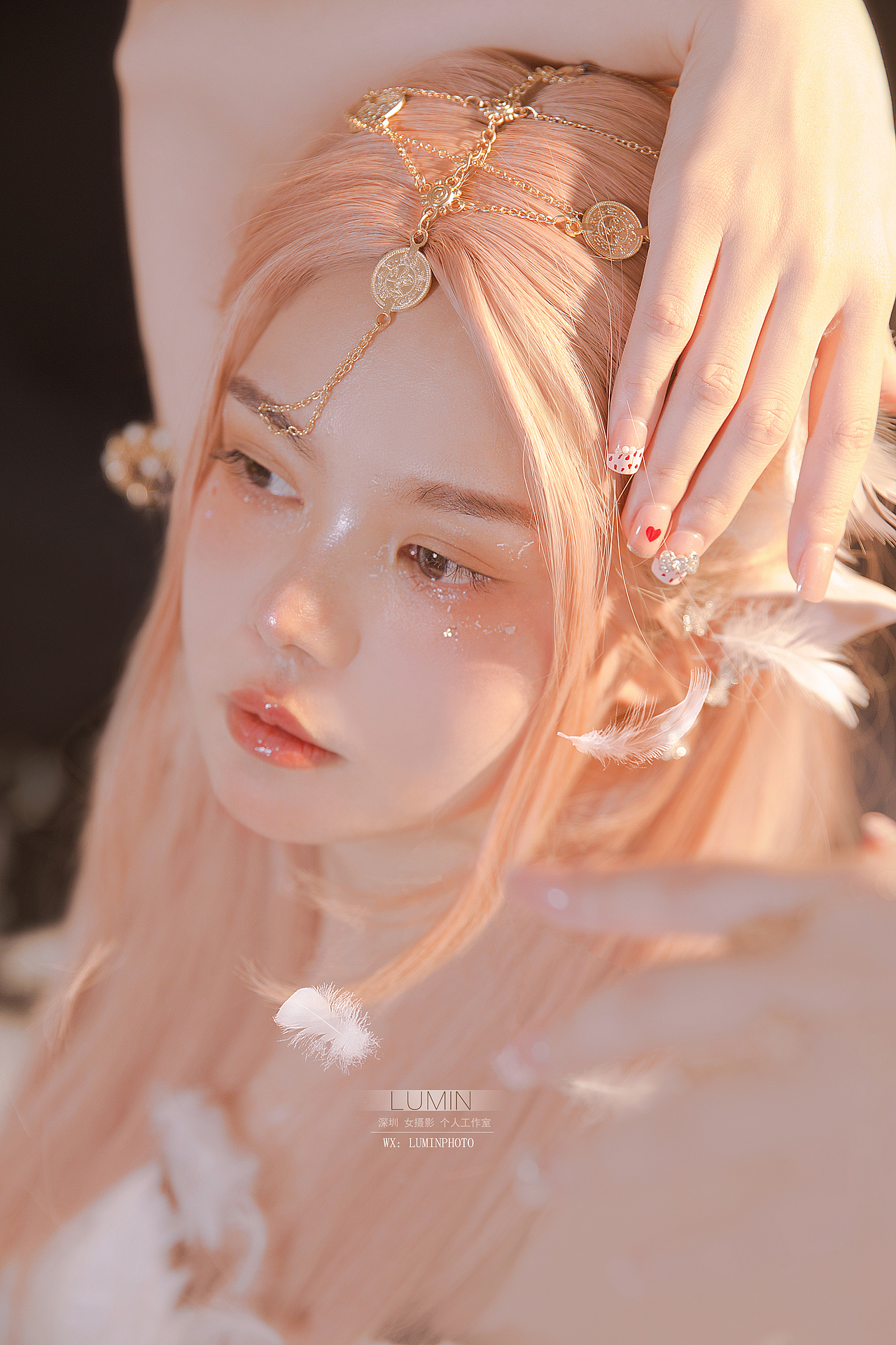 天使少女 羽毛 翅膀 写真拍摄 少女写真精灵