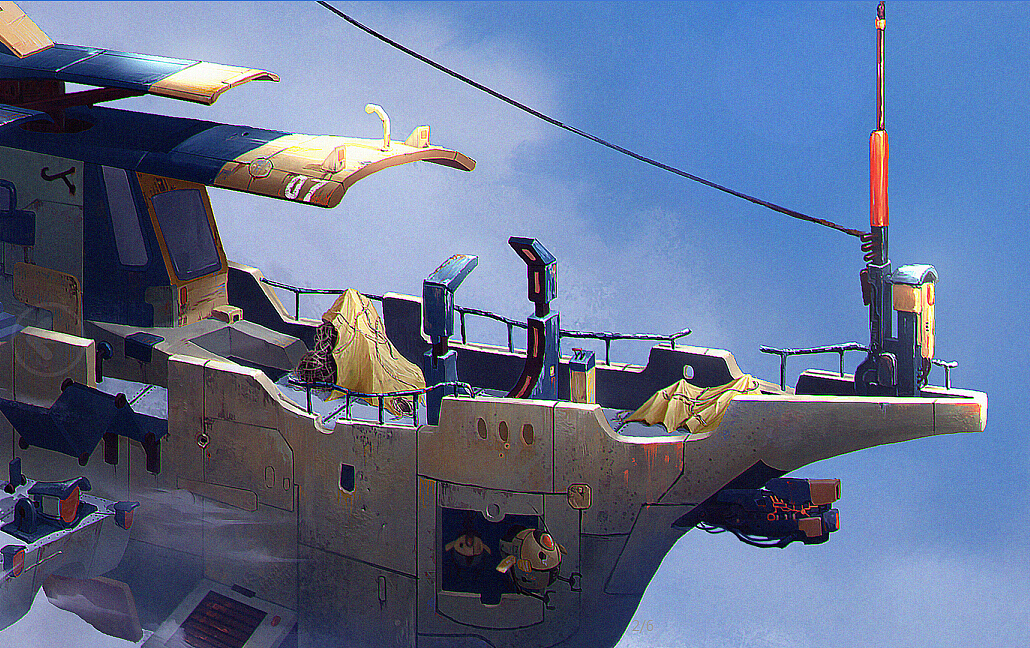 【无水印版】学生作品————欧美风飞船原画设定（图ZNDc1NzM2OTI=） - 商业插画 - 站酷设计师XR异创神CG学院原创素材 - 站酷ZCOOL