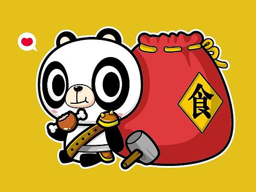 AI練習(xí)-吃貨熊貓（個(gè)人主頁(yè)-ZNDE1NTA5MDA=） - 創(chuàng)作習(xí)作 - 站酷設(shè)計(jì)師喜樂(lè)_XiLE原創(chuàng)素材 - 站酷ZCOOL