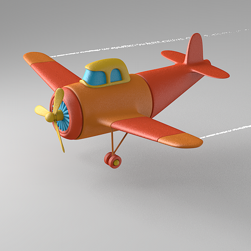 c4d学习作业《飞机》|三维|产品|星锐视界 - 临摹作品 - 站酷 (zcool)