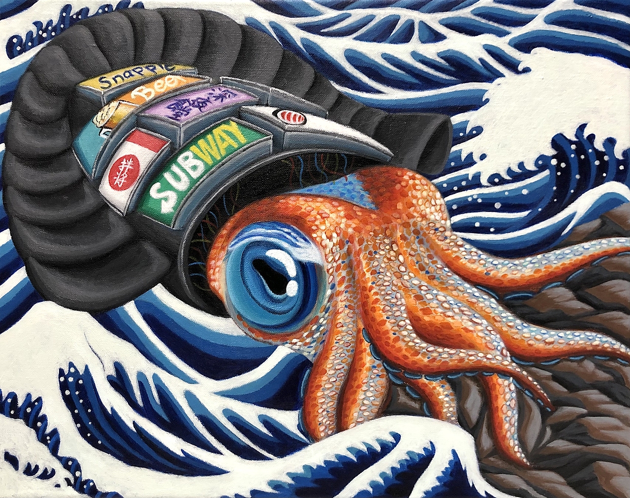 “再造之物”系列三《割裂》（图ZMzE5NzkzMzEy） - 艺术插画 - 站酷设计师陈臻_原创素材 - 站酷ZCOOL