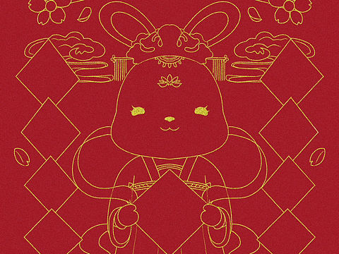 2023兔年桃花朵朵开