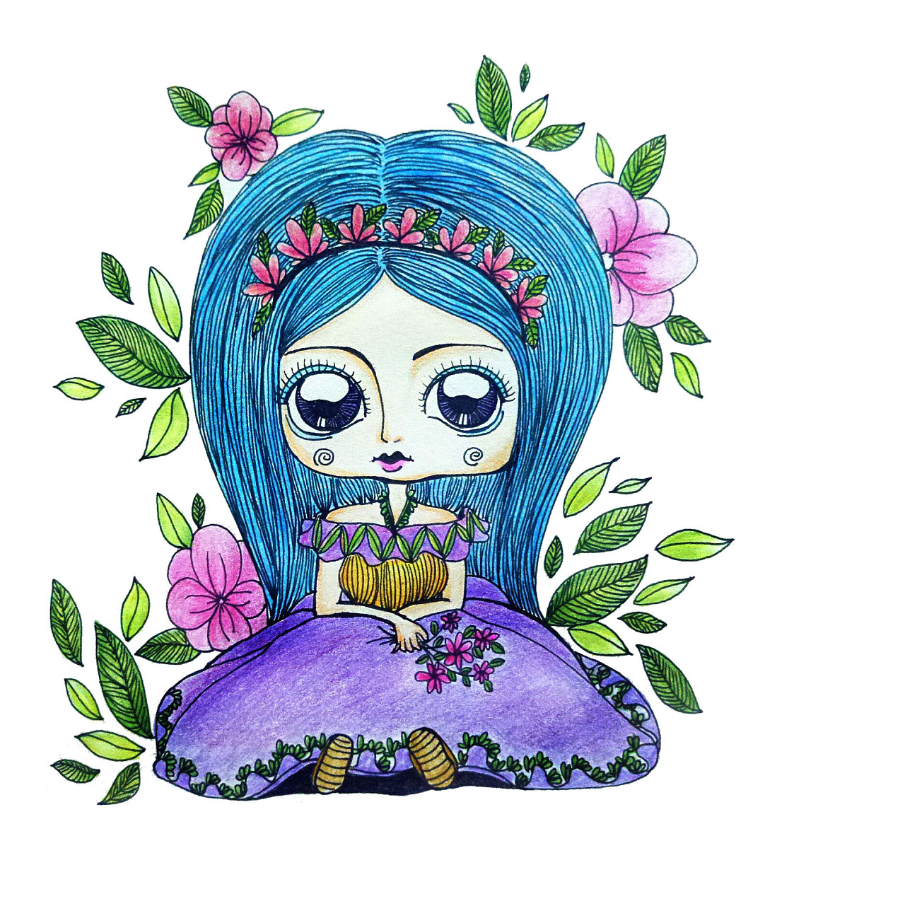 妹妹爱的想象|插画|商业插画|言禾雨 - 原创作品