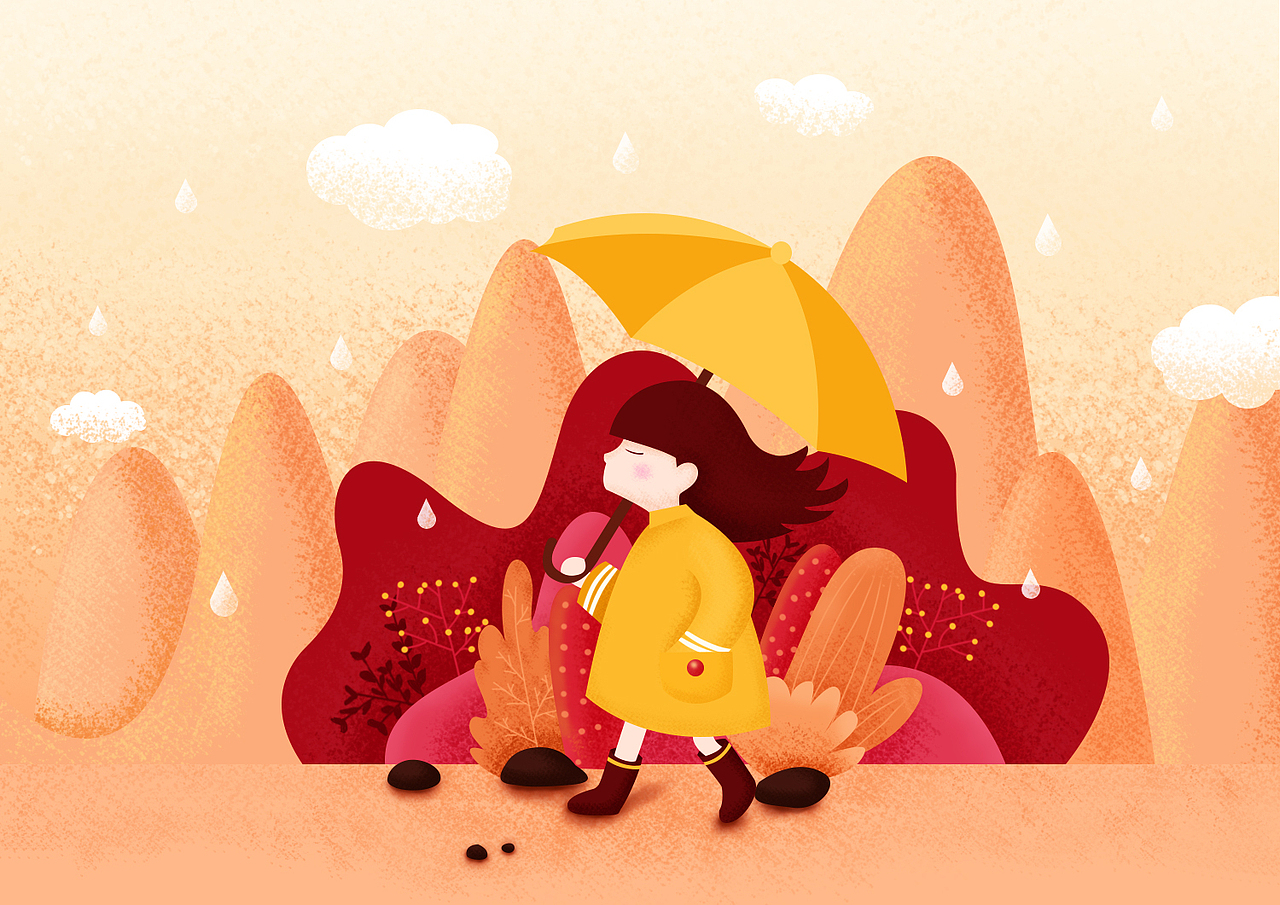 肌理插画临摹练习
