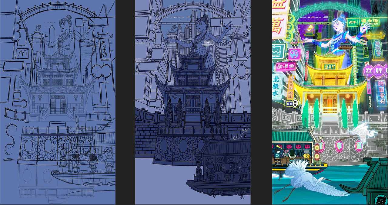 城市海报（图ZMjIzMjk3MjA0） - 商业插画 - 站酷设计师养牛村村长原创素材 - 站酷ZCOOL