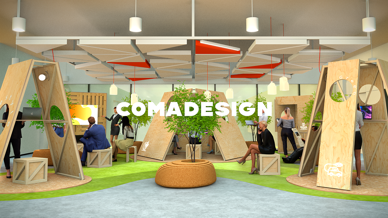 聚落式空間｜辦公空間里的社交中心空間設(shè)計(jì)（圖ZMzQ2MTIyMDgw） - 商業(yè)空間設(shè)計(jì) - 站酷設(shè)計(jì)師昏迷設(shè)計(jì)原創(chuàng)素材 - 站酷ZCOOL