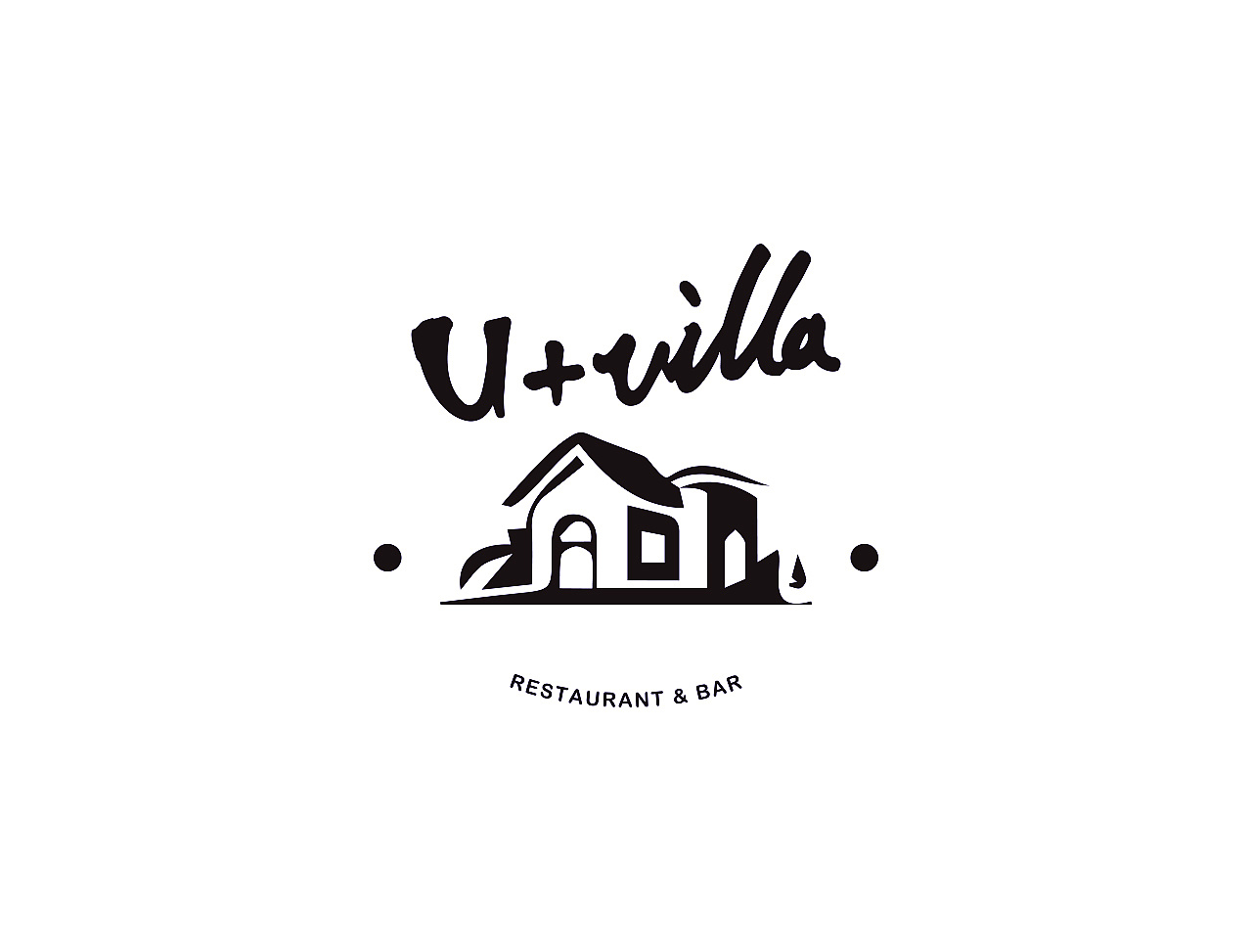 uvilla别墅酒吧logo设计