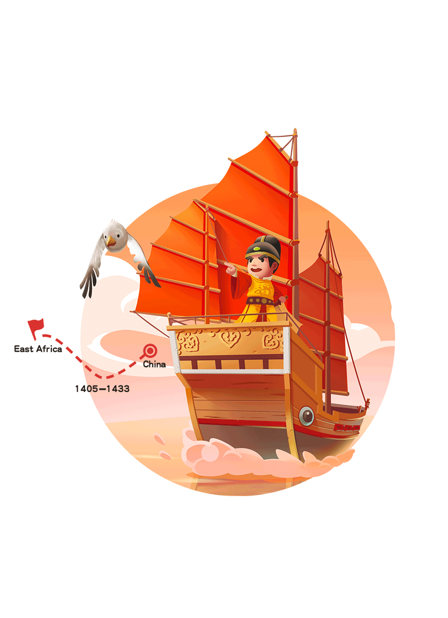 大航海时代 小学教材封面插画 动效（图ZMTEwMjYyNTU2） - 儿童插画 - 站酷设计师胡碴怪人原创素材 - 站酷ZCOOL