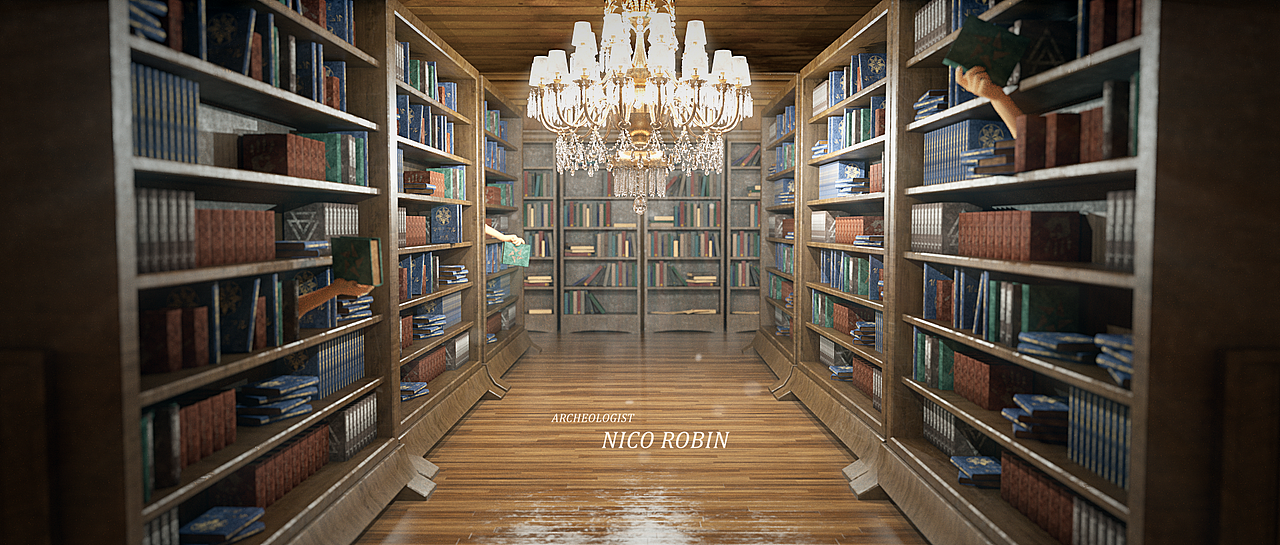 onepiece草帽海贼团角色主题三维场景