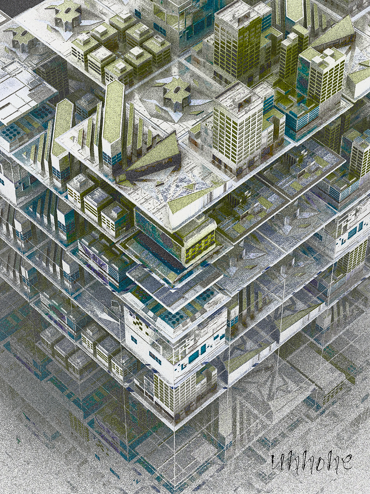 【三维插画】观念城市（图ZMjY2NjcyNzQw） - 其他三维 - 站酷设计师unnone原创素材 - 站酷ZCOOL