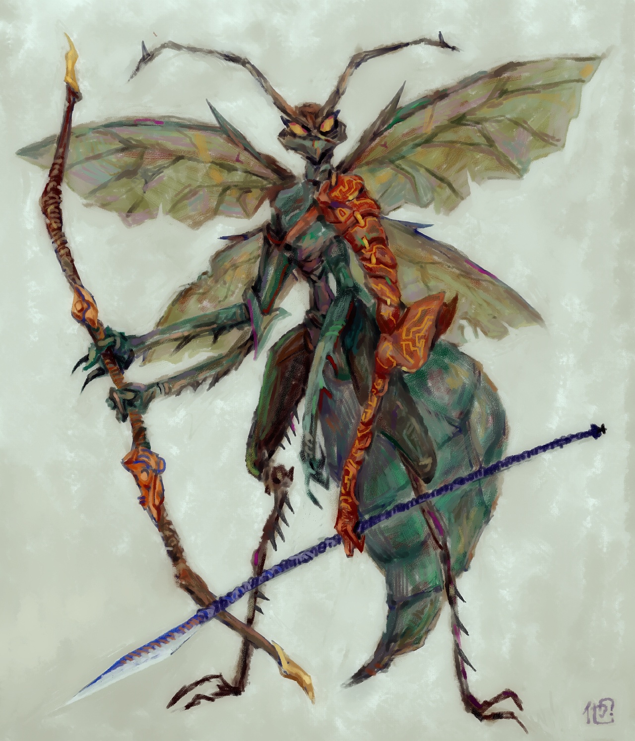 虫战士|插画|绘本|铠壶 - 临摹作品 - 站酷 (zcool)