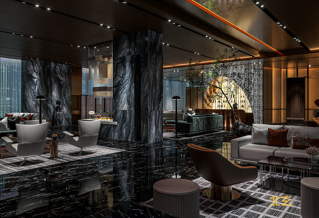 上海北玄/北玄教育/渲染作品/CR酒店（图ZMzMxNDk2NjIw） - 酒店餐饮设计 - 站酷设计师上海北玄原创素材 - 站酷ZCOOL