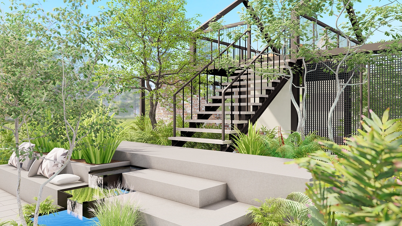 某花园展会作品