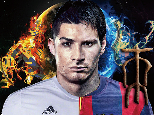 西甲体育足球皇马巴萨海报