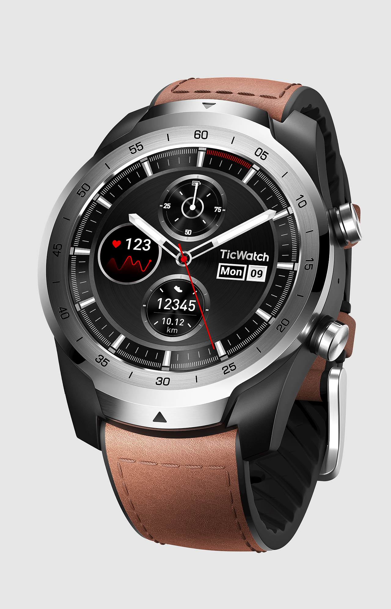 TicWatch Pro 出门问问智能手表旗舰系列渲染图