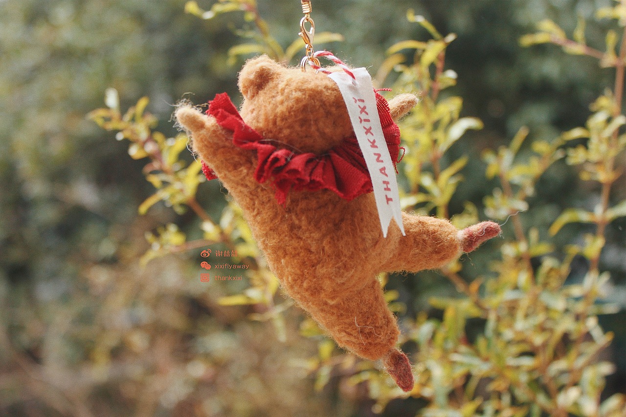 囍囍的羊毛毡 之 芭蕾舞熊|手工艺|其他手工艺|谢囍囍 - 原创作品