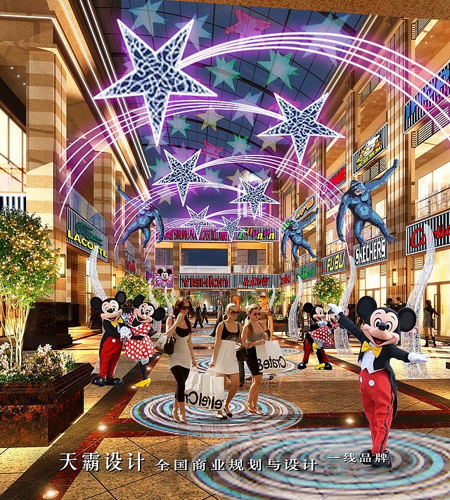 打败竞争对手，你需要更新颖的广西商业街设计效果（图ZMTM0MTUzMTA4） - 景观设计 - 站酷设计师天霸设计原创素材 - 站酷ZCOOL