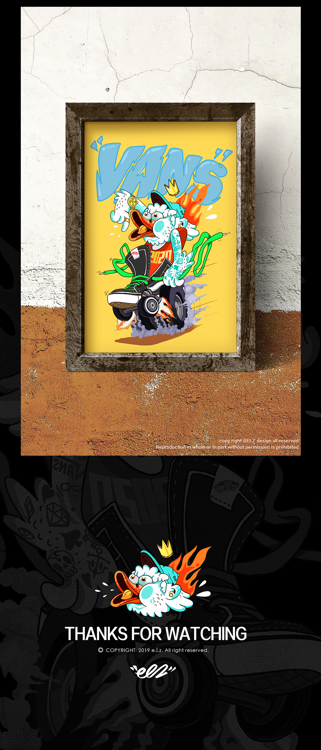 ＃VANS ART TEE＃2020（图ZMTU4NDMwNDA0） - 新锐潮流插画 - 站酷设计师叛逆老张原创素材 - 站酷ZCOOL