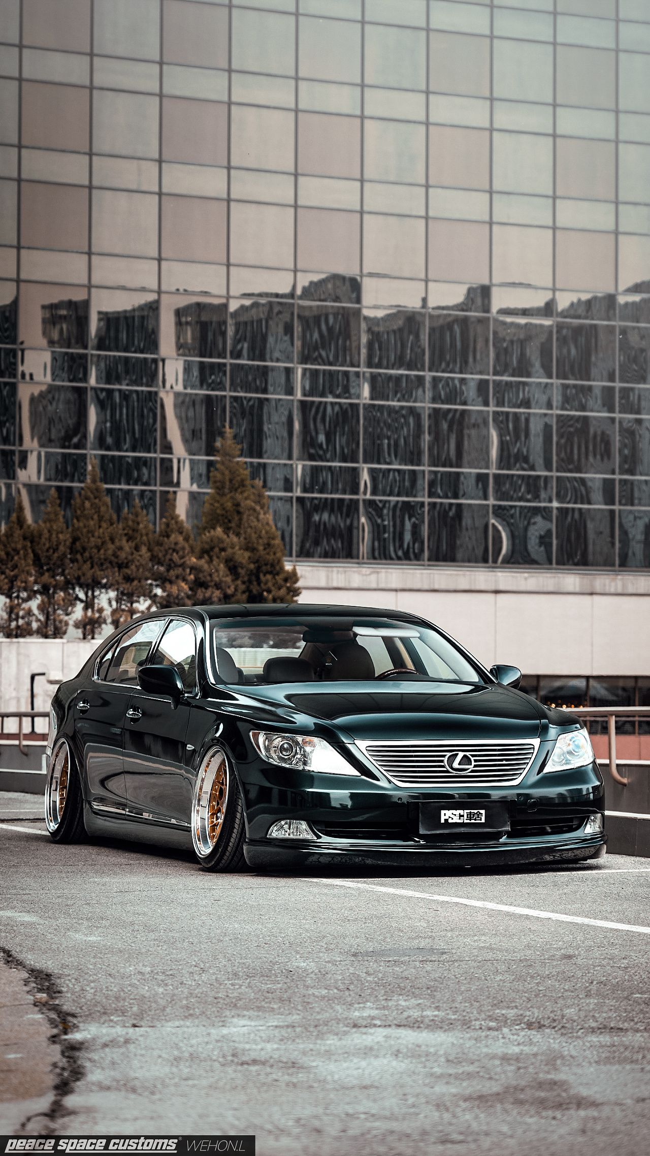 汽车摄影:雷克萨斯 ls460 墨绿