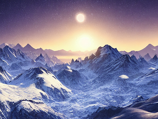 #AI创作实验室#雪山山脉