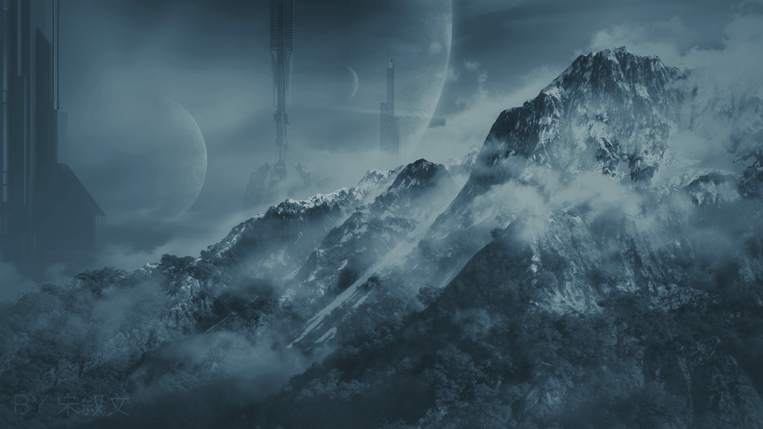 2019年1月-3月做的一些写实和科幻三维场景图 个人练习