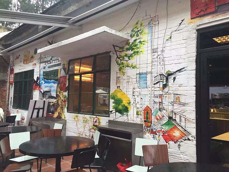 7080年代的老街回忆墙画（图ZMzQ5NDA0Mjg=） - 新锐潮流插画 - 站酷设计师川美墙绘工作室原创素材 - 站酷ZCOOL