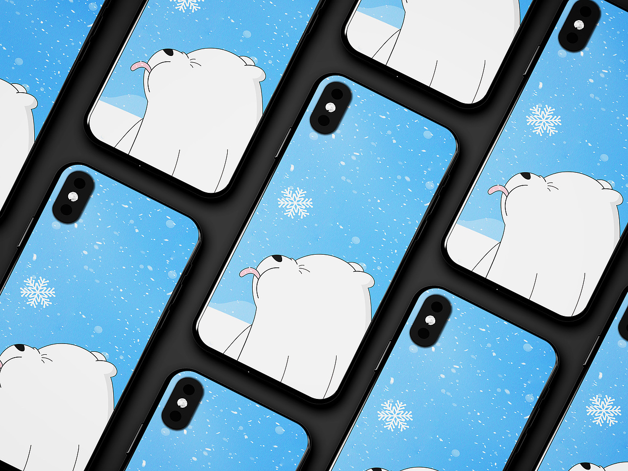 插画系列的手机壳