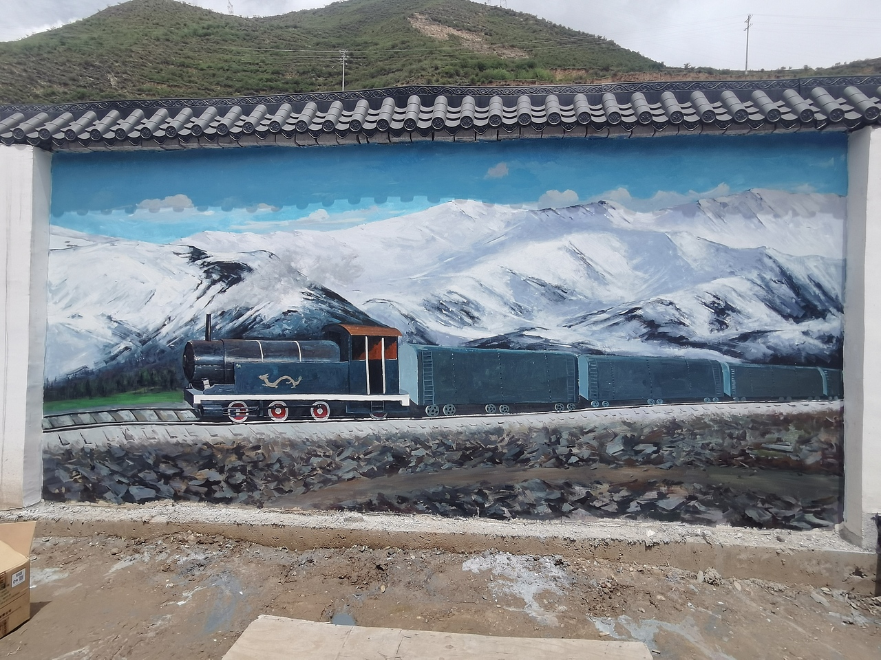 新农村文化墙，新农村壁画，乡村文化墙，农村文化墙（图ZMjU4NjEwMzEy） - 绘画 - 站酷设计师农村壁画原创素材 - 站酷ZCOOL