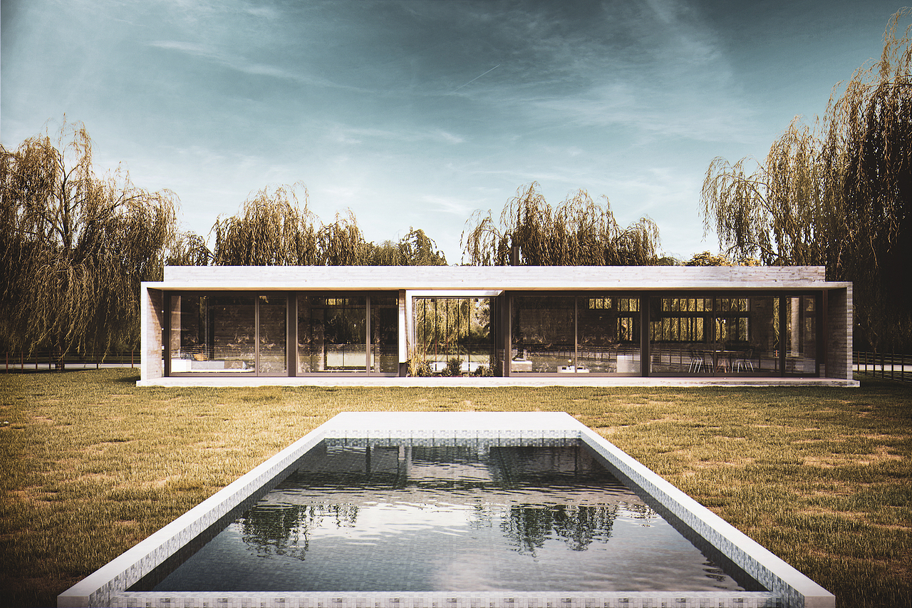 临摹国外建筑设计实景照片-金该课堂练习(下)