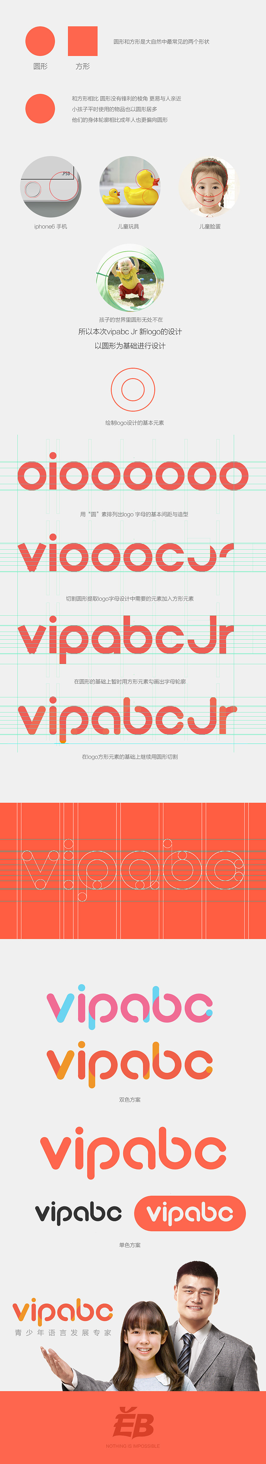 VIPABC 青少年英语logo设计