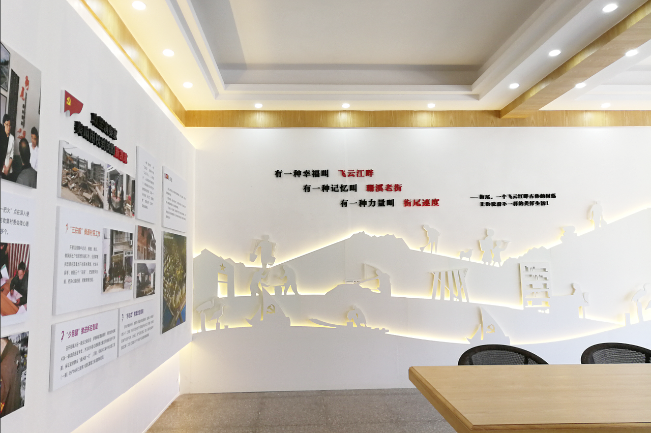 根据甲方提供的三句话,相对应做出三层剪影效果