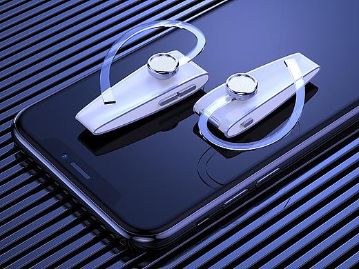 3C数码配件 蓝牙耳机 渲染建模效果图