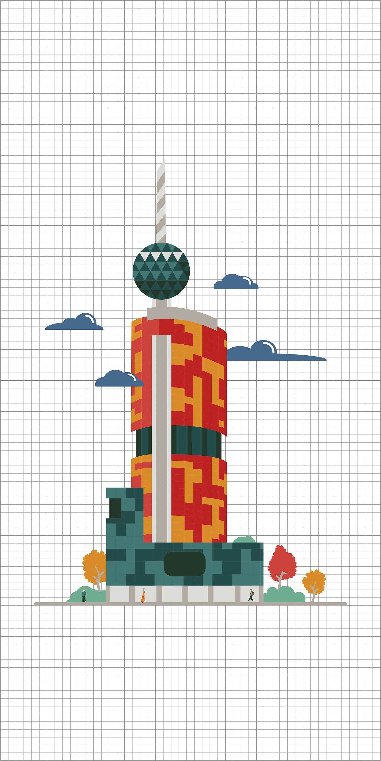 印象佛山——城市形象插画图形设计