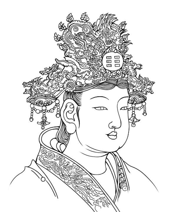 西王母手绘过程|插画|创作习作|嘚嘚嘚嘚嘚啊_原创作品-站酷zcool