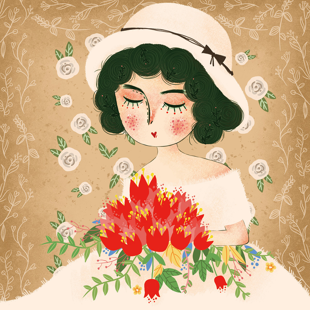 插画习作——可爱的女孩子们（图ZMTg0MDExMzg0） - 儿童插画 - 站酷设计师兔子吃蛋挞原创素材 - 站酷ZCOOL