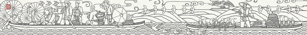 浮雕墙~雕塑设计背景画~层板画~景箱画~国画~展馆