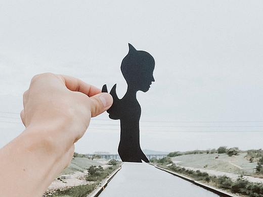 行走的剪纸摄影第四辑【潜水男孩】