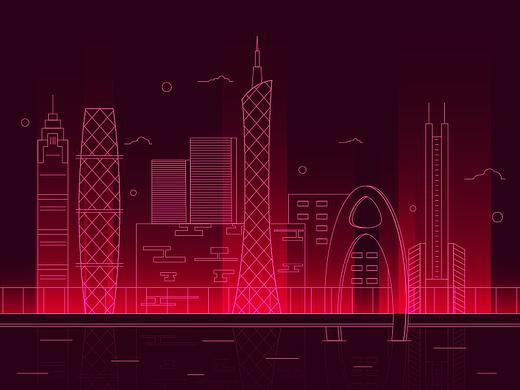 夜景（个人主页-ZMzAxNjk5MjA=） - 新锐潮流插画 - 站酷设计师Jirayu原创素材 - 站酷ZCOOL