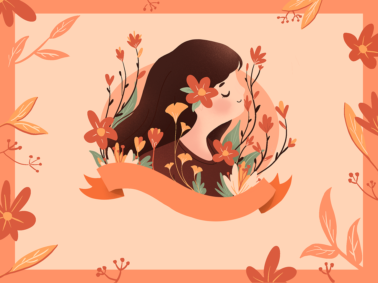 女神节包装（图ZMjQ2NTAzNDAw） - 商业插画 - 站酷设计师哆哆菜原创素材 - 站酷ZCOOL