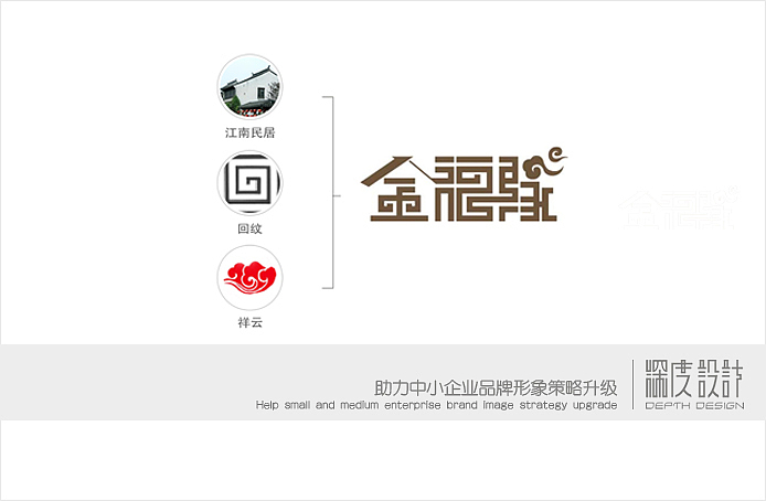 金福缘中式餐饮饭店品牌标志设计（图ZMzk0MjE2NzI=） - Logo - 站酷设计师深度平面设计原创素材 - 站酷ZCOOL